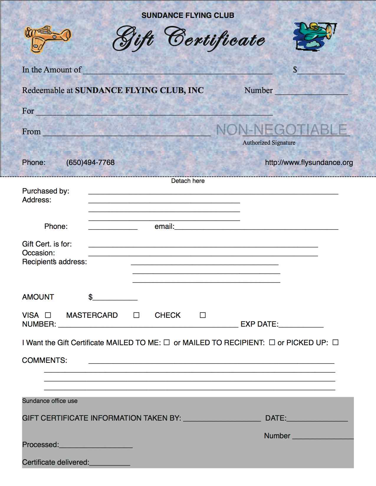 Give the gift of flight for any occasion